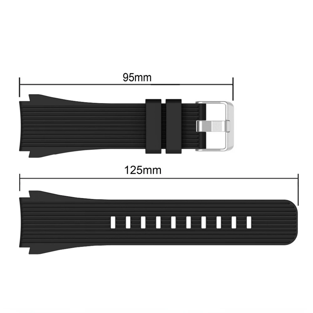 Versatile Silicone Watch Band – 20mm/22mm, Available for Multiple Smartwatches