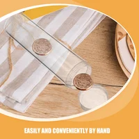 6 Pcs Coin Storage Tube Clear Holder Collection Organizer Capsules Containers with Lids Dispenser Counter Tubes 2