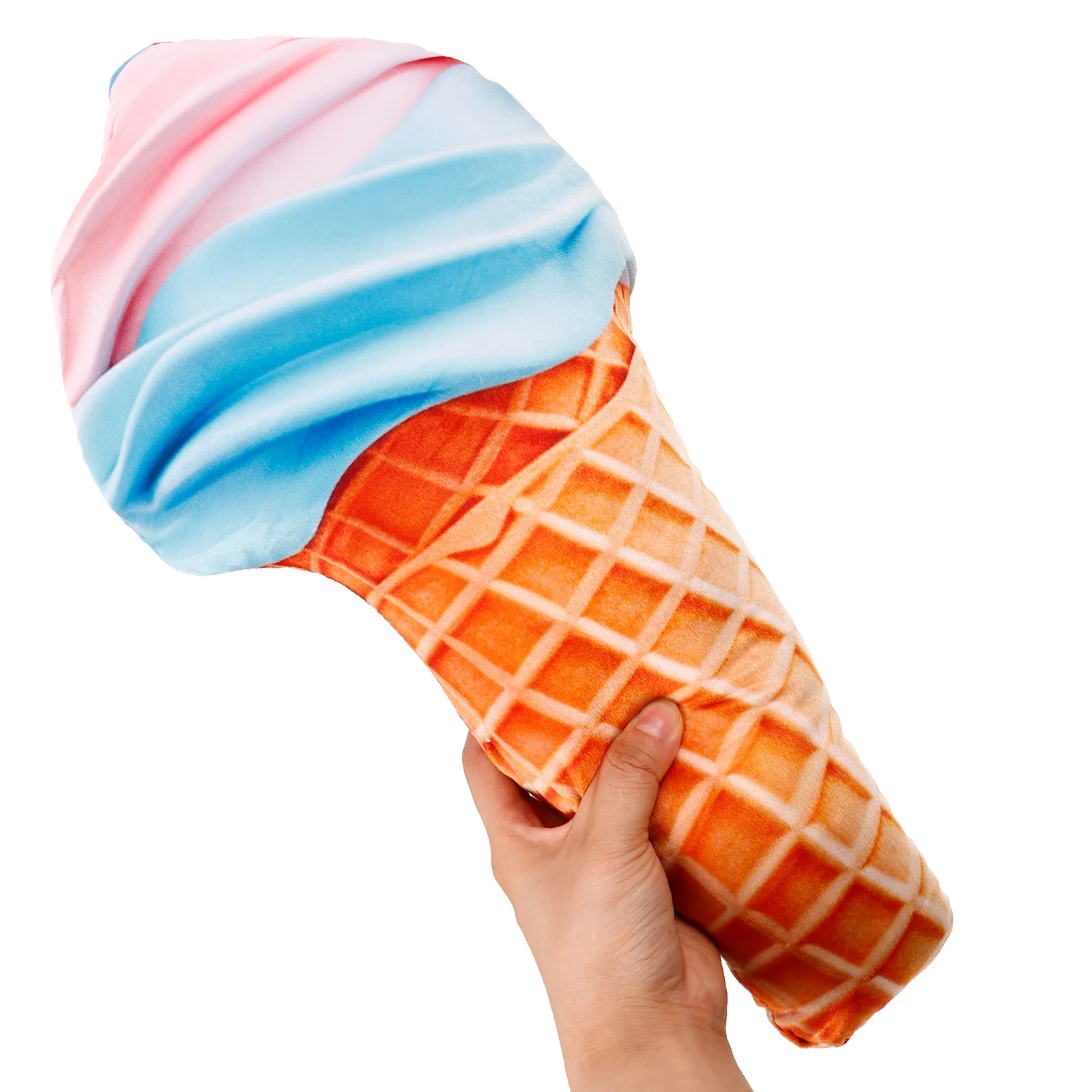Ice Cream Pillow Fun Toy Lovely Supple Throw Decorate Cute Comfortable Cone Cushion Short Plush Backrest