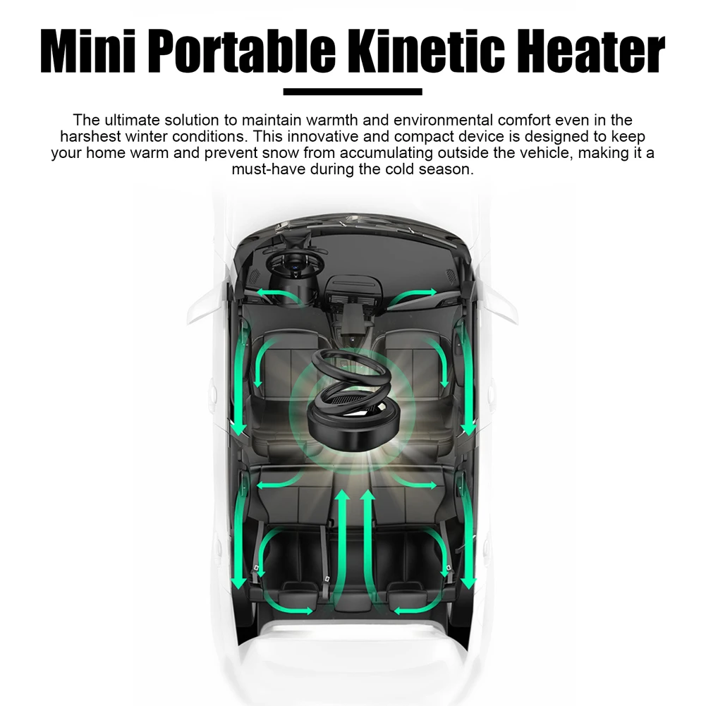 Tragbare kinetische Mini-Heizung, tragbare Mini-kinetische Heizung schwarz  kaufen bei