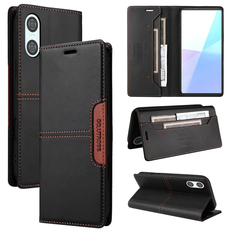 Premium Flip Leather Wallet Phone Case - Magnetic Book Cover with Card Holder Feature