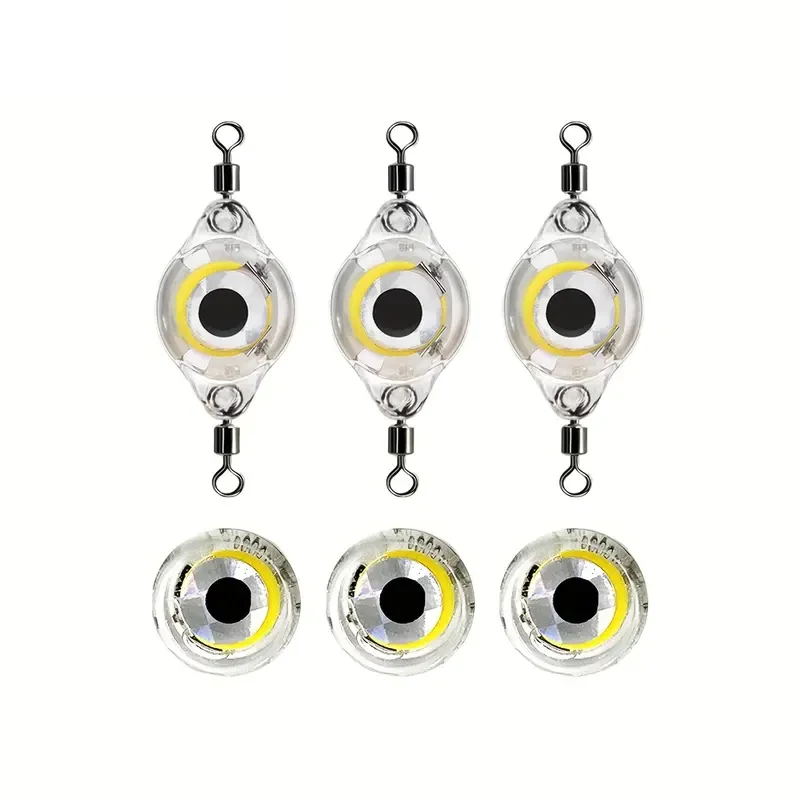 1 piece of underwater fish lure lamp with water trigger design dual rotating bait lamp/single saltwater and freshwater light fishing light