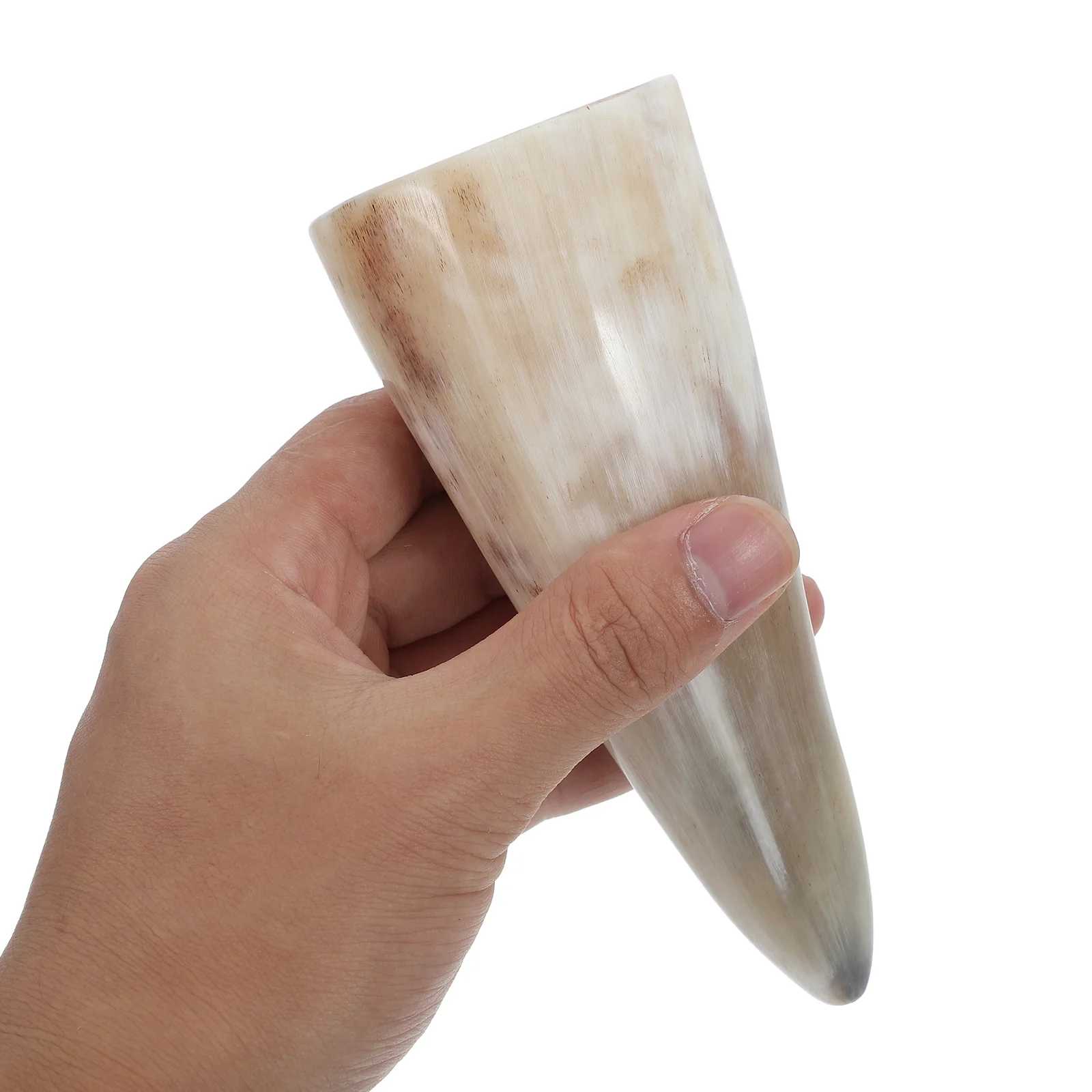 Glass Cup Viking War Horn Glass Decorative Drinking Mug Tumbler Ox Goblet Horns Artwork Cup