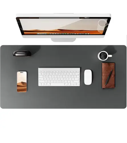 Large Mouse Pad,Office Desk Mat, Leather Desk Pad Protector, Non-Slip PU Leather Desk Blotter, Laptop Desk Pad - Image 13