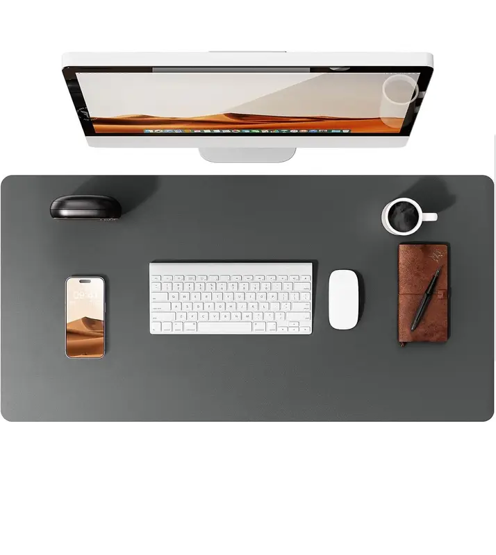 Large Mouse Pad,Office Desk Mat, Leather Desk Pad Protector, Non-Slip PU Leather Desk Blotter, Laptop Desk Pad - Image 13