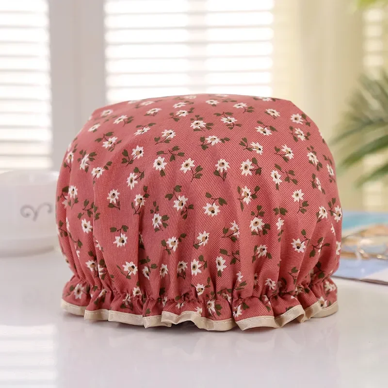 Ctallthy Unicorn Pony Lovely Thick Women Shower Caps Colorful Double Layer Bath Shower Hair Cover Adults Waterproof kitchen hats 5