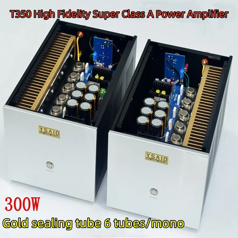 

Sunbuck STK350-230 HiFi Amplifier MJ15022 MJ15024 Audio Gold Sealed Tube High Power 300W 2.0 Mono Split Class A Post Amplifier