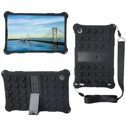 Durable Soft Bubble Kids Cover for TB125FU TB128FU (Black - Strap - Pen)