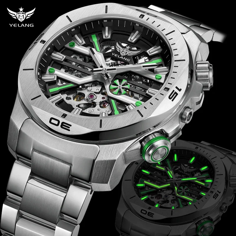 Men Dress Watch 44mm Vintage Dial Retro Business Sapphire Japan 8N40 Automatic Mechanical Waterproof 30Bar
