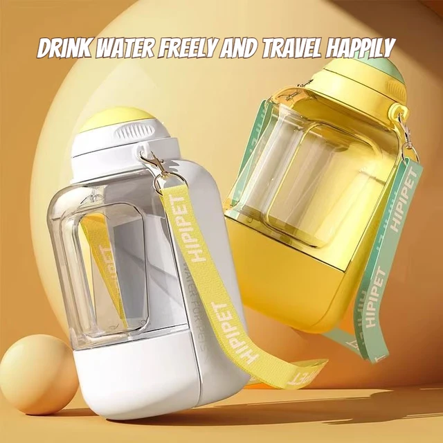 New dog ton ton large capacity pet out drinking pot cat water dispenser portable water cup water and food integrated bowl 6