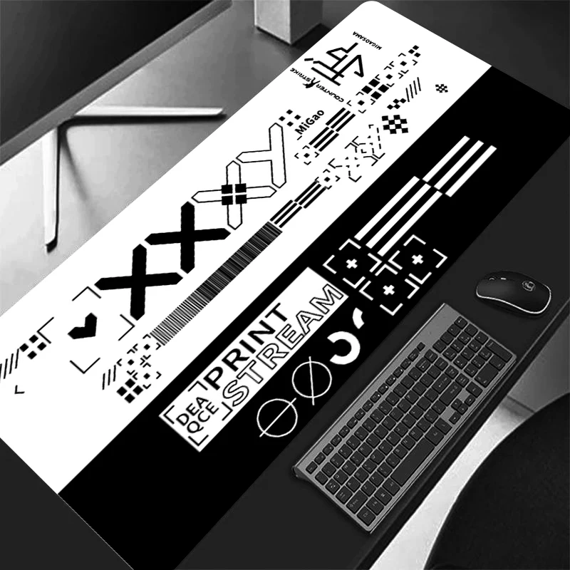 900x400mm Large Size Mouse Pad Art Desk Pad Printstream Gaming Mice Non-slip Rubber Mat Company Long Table Mats XXL For Csgo