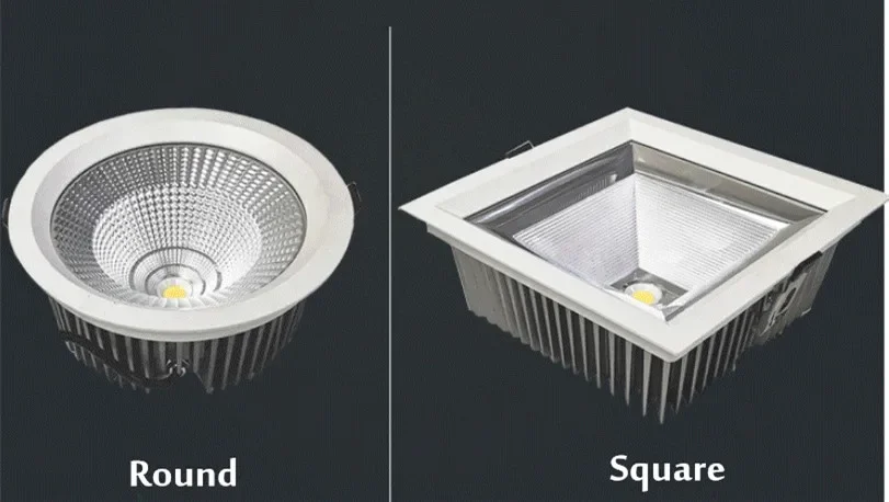 Embedded IP65 Waterproof Downlight 10W 15W 20W AC 90-260V COB Recessed Anti Fog Bathroom Kitchen Sauna Hotel Use LED Downlight