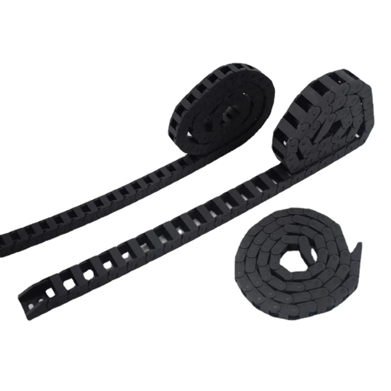 Semi Enclosed Cadeia de Transmissão Reboque de Plástico Cabo de Nylon Fio de Aço Suporte para Rota Cnc Não Openable 1m