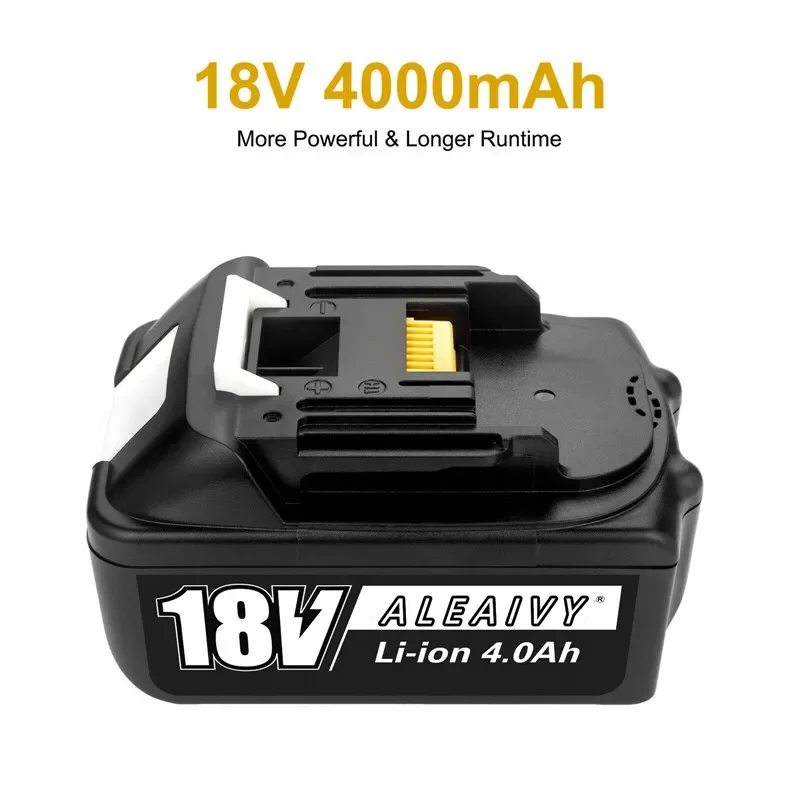 Aleaivy für 18-V-Akku von Makita, wiederaufladbarer 18-V-6,0-Ah-Lithium-Akku, BL1840, BL1830, BL1850, BL1850B für Makita-Werkzeugakku – Detail 15