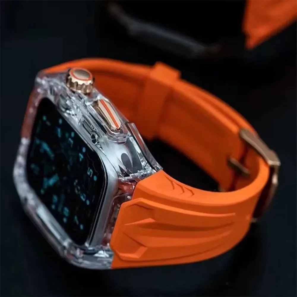 Enhanced Protective Transparent Case and TPU Strap