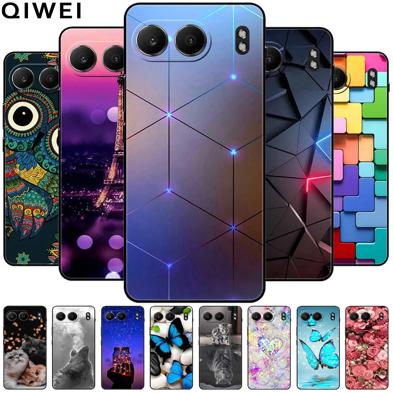 Luxury Silicone TPU Soft Bumper Case with Cute Cat Design for Oneplus Nord 4 - Premium Protective Cover