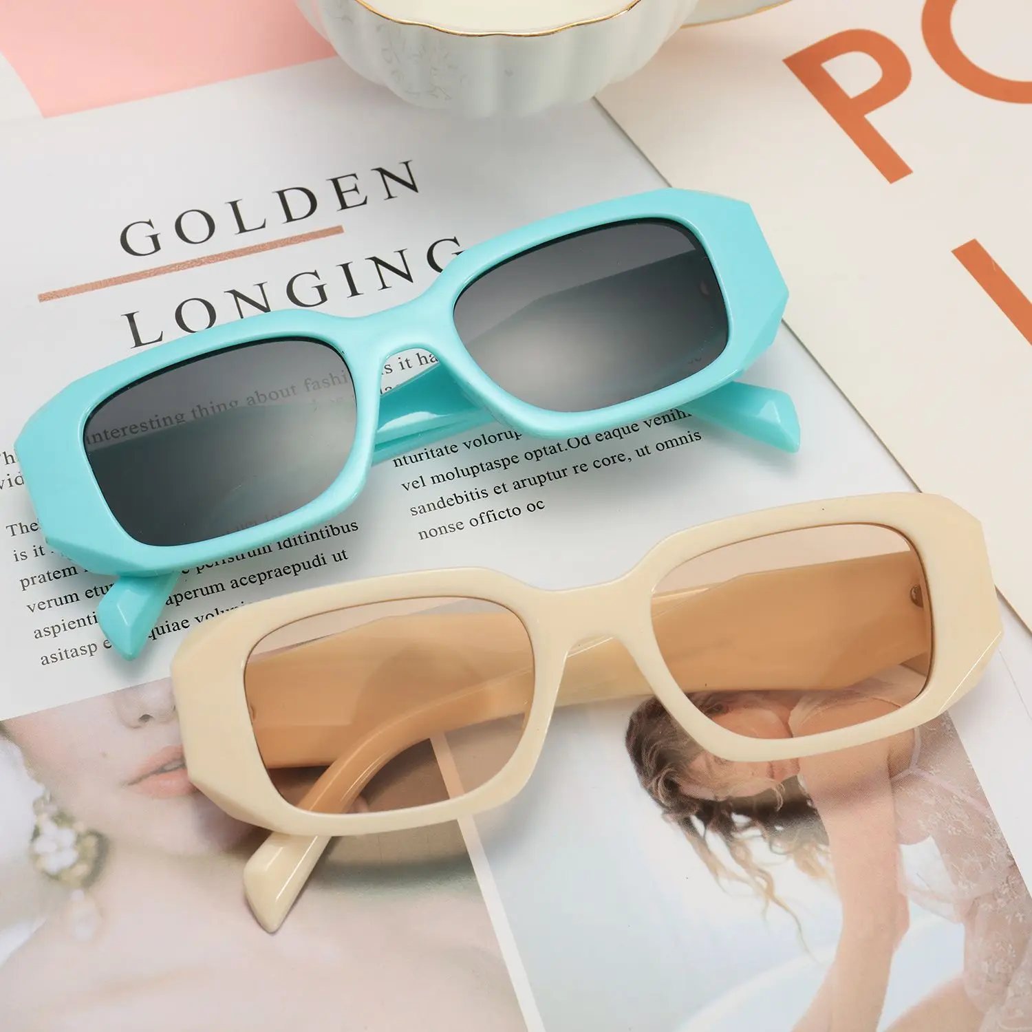 2022 ����ǰ �ƿ����� �ڿܼ� ���� UV400 ���̿��� ������ ���۶�, �簢�� ���۶� ������ ���۶�