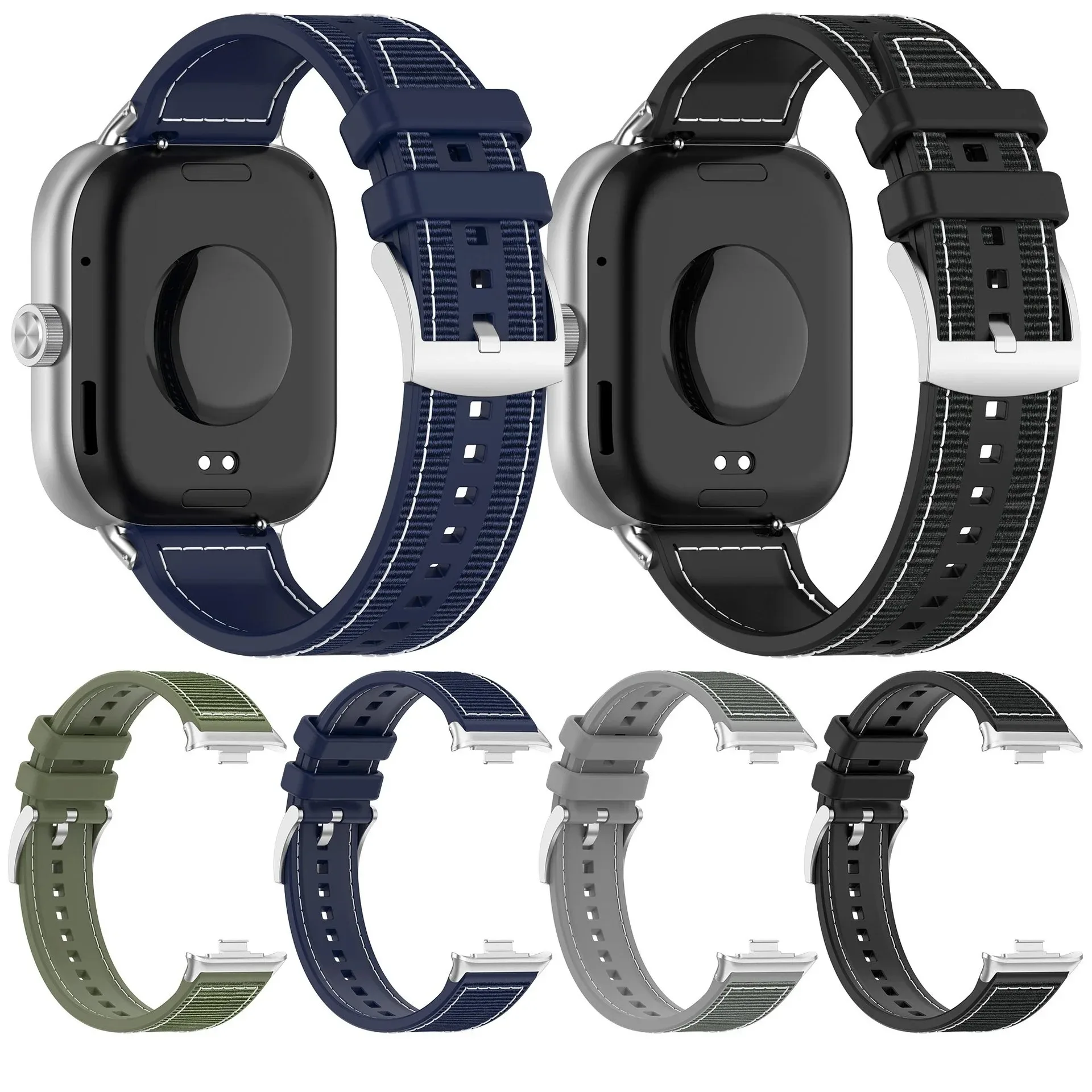 Enhanced Sports Strap Silicone Nylon Wristband Bracelet