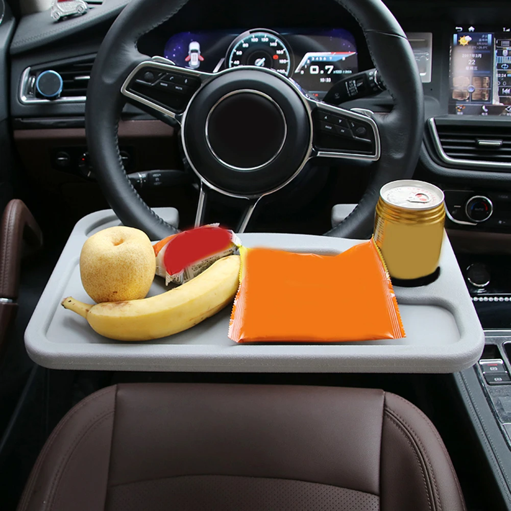 Car Table Tray Car Desk Mount Steering Wheel Table Eat Work Cart Drink Food  Coffee Good Holder Tray Laptop Computer Mount Stand