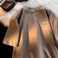T-shirt d'été à manches courtes imprimé, Simple et à la mode, pour dames et garçons, même haut ample et décontracté de grande taille 3
