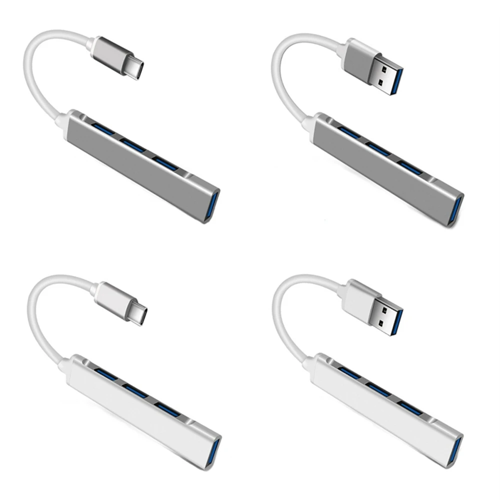 USB Hub 4 Port USB 3.0 Hub High Speed Type C Splitter Adapter Expander OTG For Xiaomi Macbook Pro 13 15 Air Pro PC Computer usb hub adapter usb port adaptor usb hub converter cable converter type c otg adapter