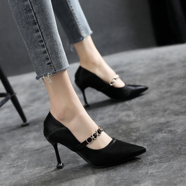 Dream Pairs Women's Open Toe Ankle Strap Sandals Low Heels Party Dress  Sandals NINA-166 BLACK Size 7.5 - Walmart.com