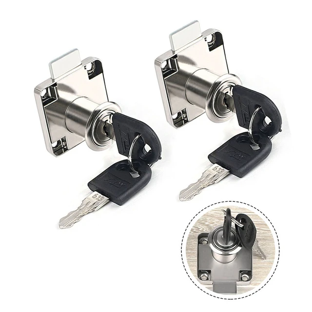 2PCS Iron Cabinet Drawer Latch Locks Matching Key Drawer Lock Bolt Cam Lock  Furniture Desk Lock Wardrobe Cabinet Home Hardware - AliExpress