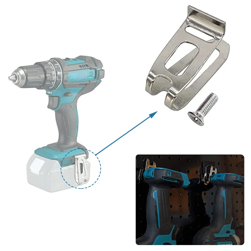 Durable Belt Clip Hook Set with Screws - Tool Accessories Kit