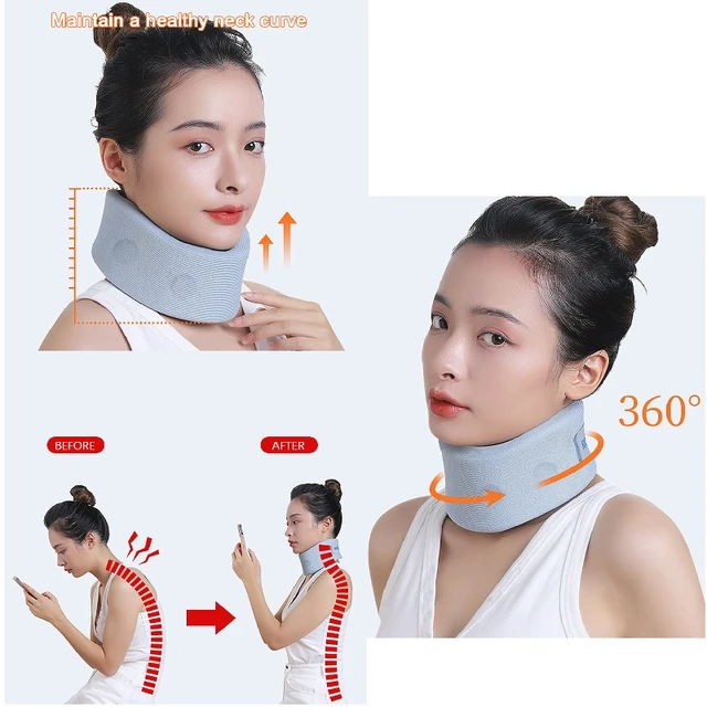 Adjustable Soft Cervical Collar Neck Support Brace Traction Orthopedic Collar  Neck Pain Relief for Women & Men - AliExpress