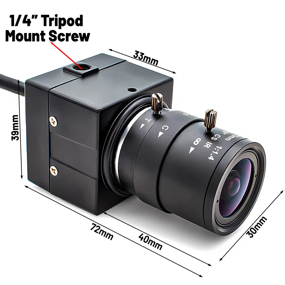 10X Zoom Industrial IP Camera 2MP 50FPS High Speed Motion Camera 5-50mm Manual Z