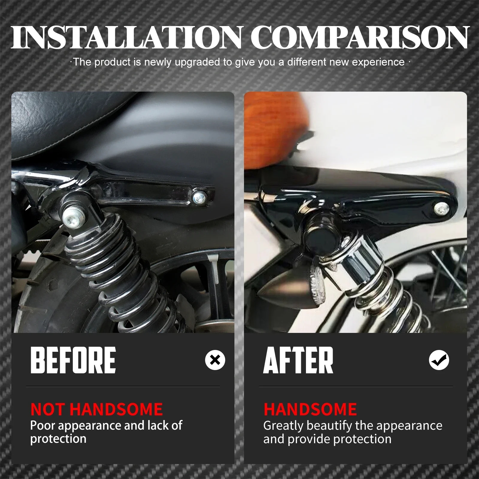 Short Rear Fender Mudguard Support Bracket For Harley Sportster 883 1200 48 72 E - Foto 10