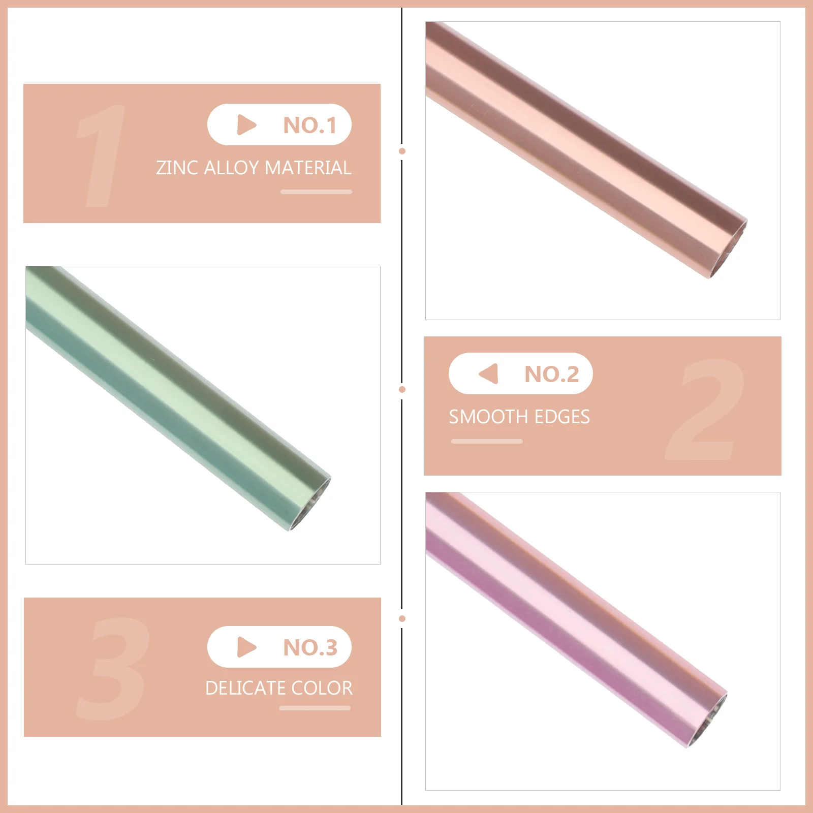 6 Pcs Nail Pen Cap Brush Accessory Sealed Manicure Caps Lightproof Covers Protective Metal 3