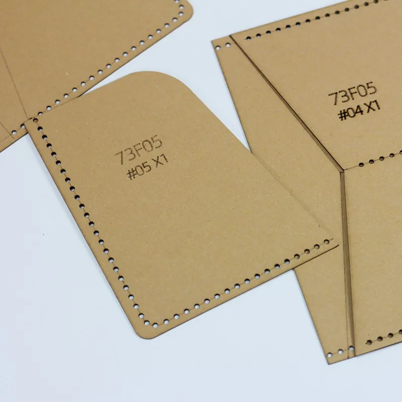 NUBECOM Wallet Card Bag Leather Template Leather Pattern Tools Paper Stencil gabarit maroquinerie Practical Templates