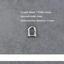 Premium Titanium Alloy Horseshoe Buckles - Versatile Outdoor Keychain Hooks (1)