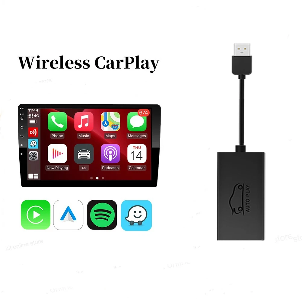 Portable CarPlay Wireless Adapter Universal Android Auto AI Box