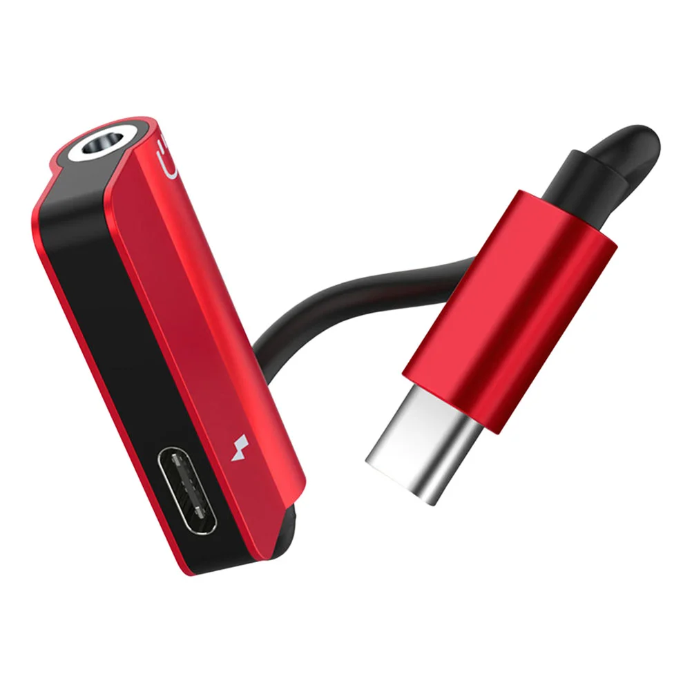 휴대용 오디오 케이블 어댑터, C 타입 합금 충전기, USB 외장 헤드폰, 2 인 1 쉘 폰