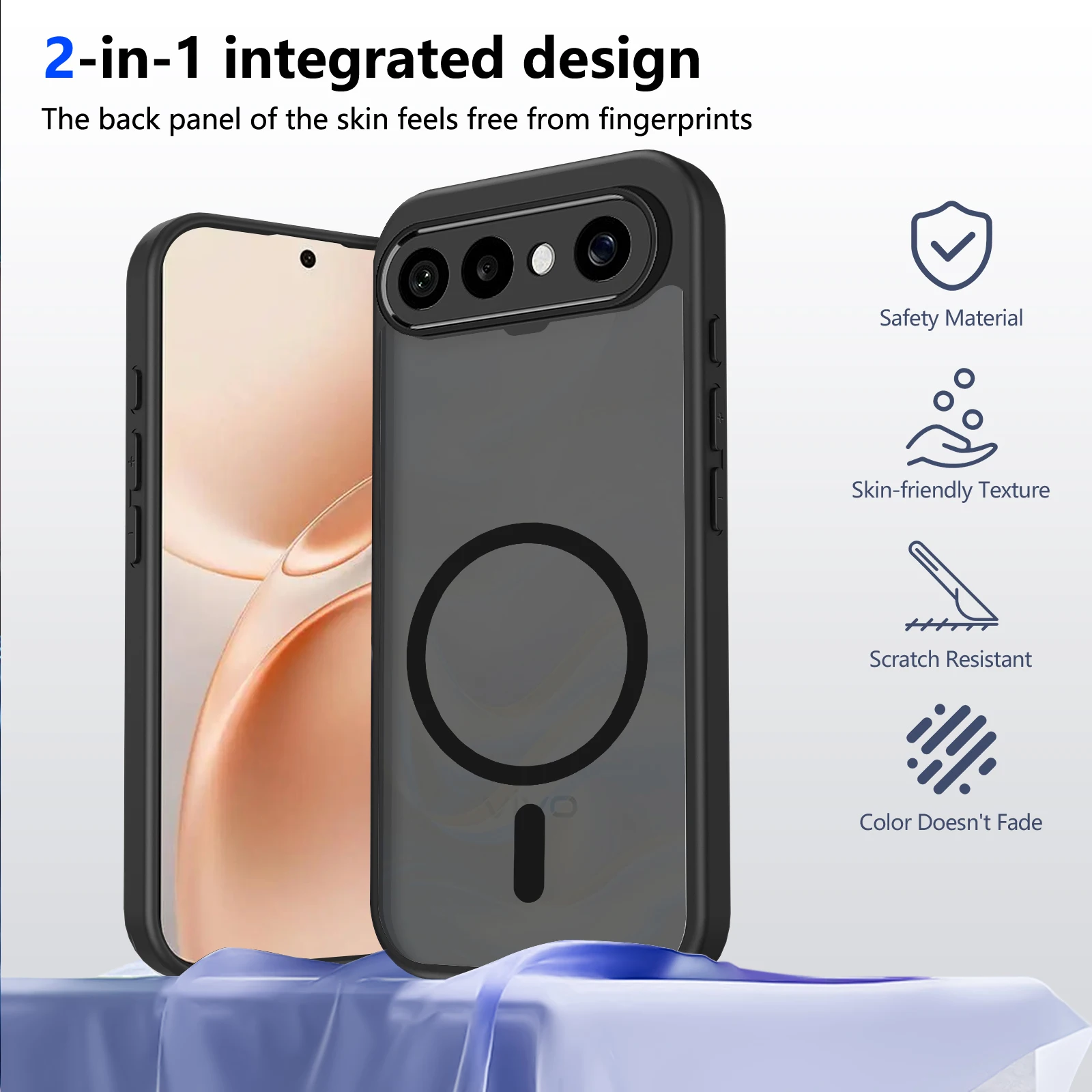 Luxury Matte Translucent Case with Magsafe Wireless Charging Compatibility
