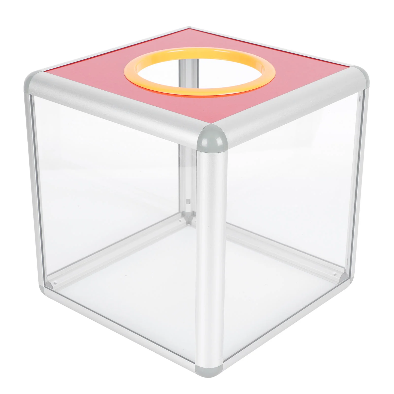 

Прозрачная коробка для ежегодного собрания, лотереи, коробка для розыгрыша, акриловая коробка для предметов, прозрачная коробка для сбора денег, аксессуары