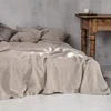 Pure Linen Flat Sheet, Soft Flax Bed Sheet Or Fitted Sheet with Elastic Band, Bedclothes Sheet for Single, Double, Full, Queen 4