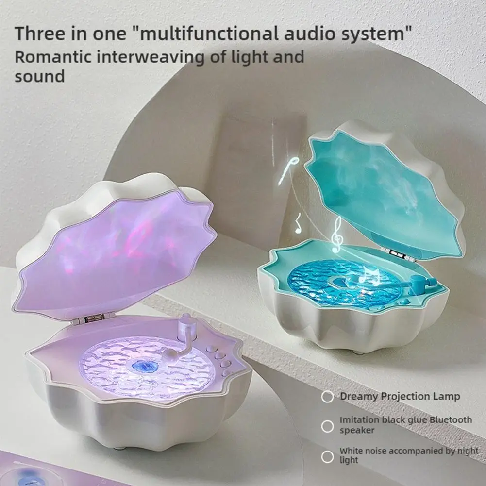 Creative Shell Light Wireless Bluetooth Speaker High-quality Subwoofer Sleeping Desktop Ornaments Romantic Gift For Friends bluetooth speaker portable speaker audio speakers tweeter speaker bookshelf speakers
