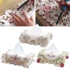 Tissue Box Cover Exquisite Vintage Lace Fabric Embroidered Hollow Table Runner Pastoral Floral Tv Cabinet Coffee Table Tableclot 6
