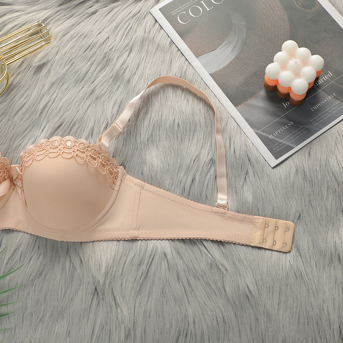 Underwire Push-Up Bras For Women Elegant Bow Decoration Flower Ruffles 30 Sbed02A9D7Fc146C28312Adb48Da9Ce91P