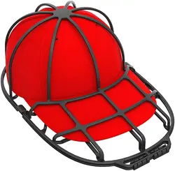 Enhanced Baseball Cap Washer and Protector - Multifunctional Hat Cleaning Cage (Black)