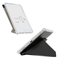 Premium PU Leather E - Reader Case with Versatile Screen Orientation - Boox Go 6 2024 (Black)
