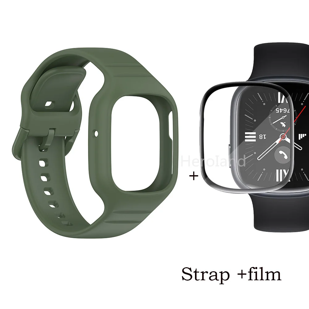 Sport Silicone Smartwatch Wristband - Premium Strap and Bracelet Accessories, 2-in-1 Design