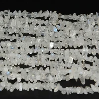 Natrural Blue Moonstone Irregular Chip Beads 4mm-6mm ,Length 80cm,DIY Bracelet/Necklace For Jewelry Making 2