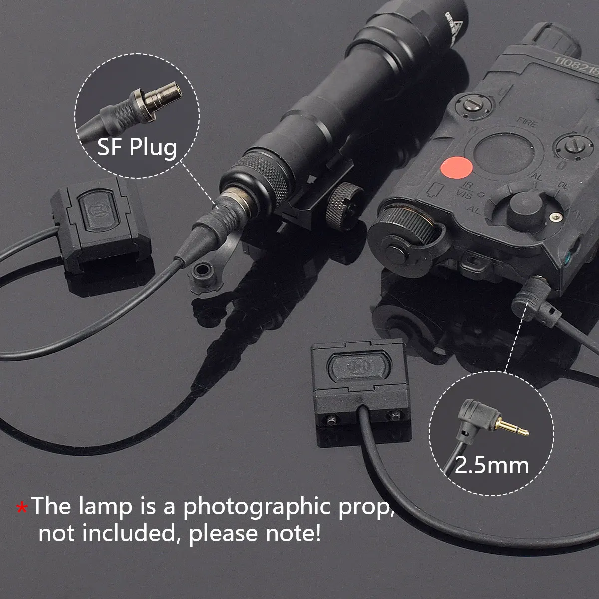 Переключатель давления для фонарика Surefire M600 M300, 20 мм