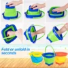Children Beach Toys Summer Outdoor Baby Beach Digging Sand Toy Foldable Sand Bucket With shovel Play Sand Water Game Toy for Kid 4