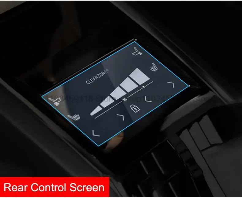 Displays chutz folie aus gehärtetem Glas für volvo xc60 xc90 v60 s60 v90 s90 2015-2019 2017 Rücksitz klimaanlage kratz fest – Detail 4