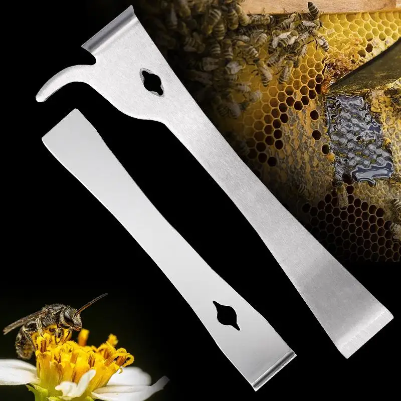 1Pcs Stainless Steel Beehive Scraper Multifunctional Scraper Bee Knife Beekeeping Honey Cutter Honey Scraping Beekeeping Tools